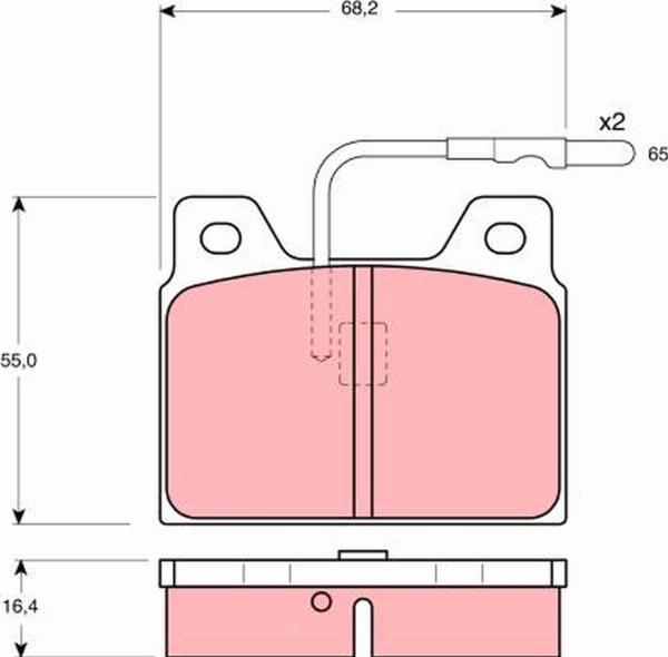 TRW GDB156 - Set placute frana,frana disc aaoparts.ro