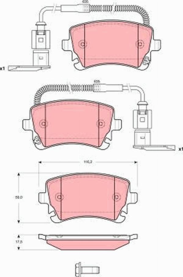 TRW GDB1508 - Set placute frana,frana disc aaoparts.ro