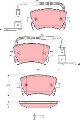 TRW GDB1508 - Set placute frana,frana disc aaoparts.ro