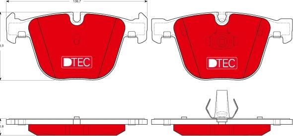 TRW GDB1502DTE - Set placute frana,frana disc aaoparts.ro