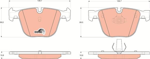 TRW GDB1502 - Set placute frana,frana disc aaoparts.ro