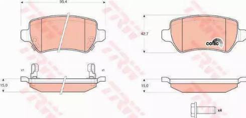 BOSCH F 026 000 030 - Set placute frana,frana disc aaoparts.ro