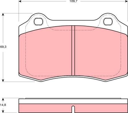 TRW GDB1513 - Set placute frana,frana disc aaoparts.ro