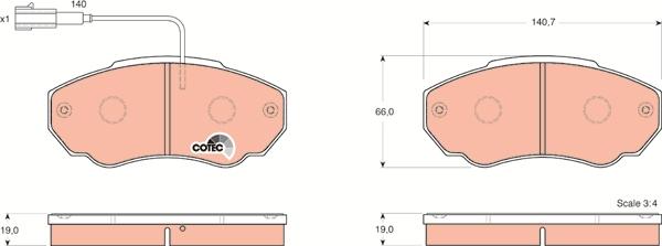 TRW GDB1517 - Set placute frana,frana disc aaoparts.ro