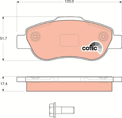 TRW GDB1589 - Set placute frana,frana disc aaoparts.ro