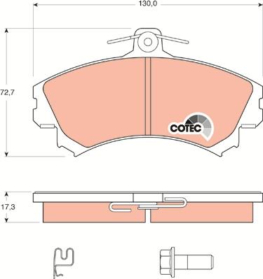 TRW GDB1584 - Set placute frana,frana disc aaoparts.ro