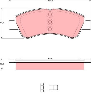 TRW GDB1582 - Set placute frana,frana disc aaoparts.ro