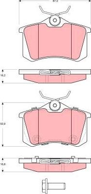 TRW GDB1587 - Set placute frana,frana disc aaoparts.ro