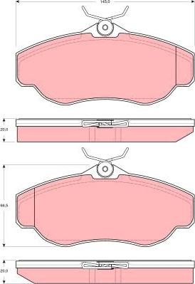 TRW GDB1539 - Set placute frana,frana disc aaoparts.ro