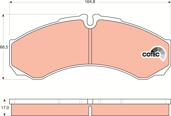 TRW GDB1534 - Set placute frana,frana disc aaoparts.ro