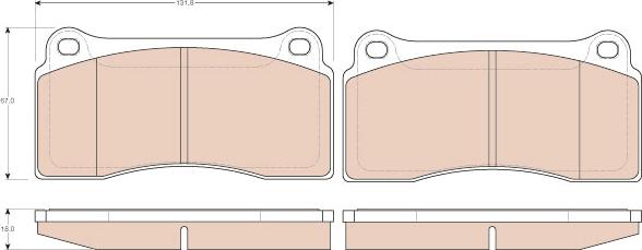 TRW GDB1536 - Set placute frana,frana disc aaoparts.ro