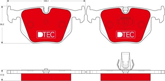 TRW GDB1530DTE - Set placute frana,frana disc aaoparts.ro