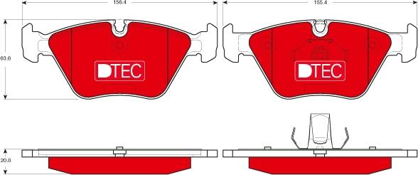 TRW GDB1531DTE - Set placute frana,frana disc aaoparts.ro