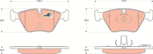 TRW GDB1531 - Set placute frana,frana disc aaoparts.ro