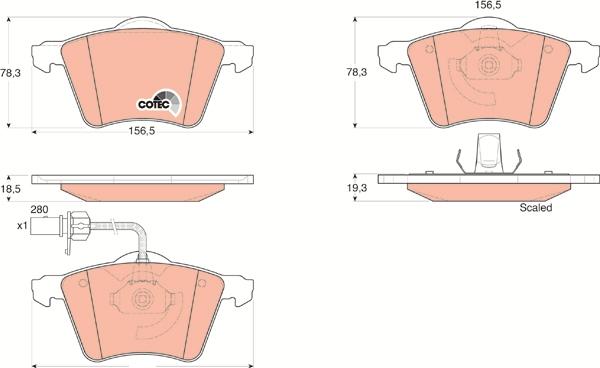 TRW GDB1538 - Set placute frana,frana disc aaoparts.ro