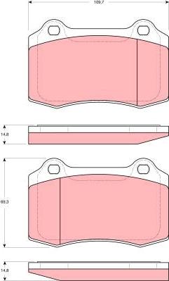 TRW GDB1537 - Set placute frana,frana disc aaoparts.ro