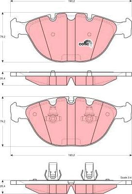 TRW GDB1529 - Set placute frana,frana disc aaoparts.ro