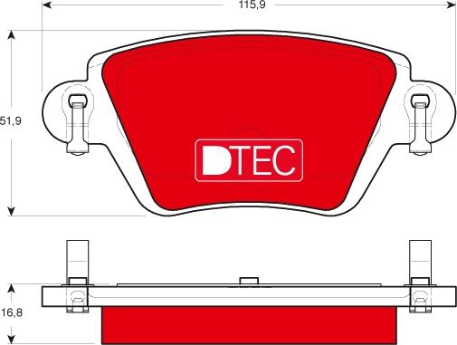 TRW GDB1525DTE - Set placute frana,frana disc aaoparts.ro