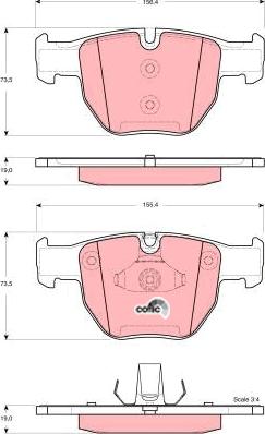 TRW GDB1526 - Set placute frana,frana disc aaoparts.ro