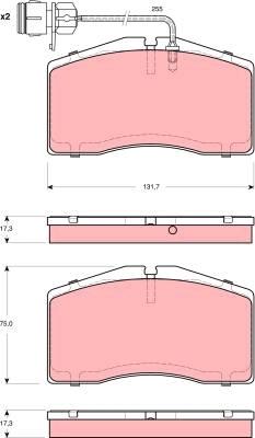 TRW GDB1523 - Set placute frana,frana disc aaoparts.ro