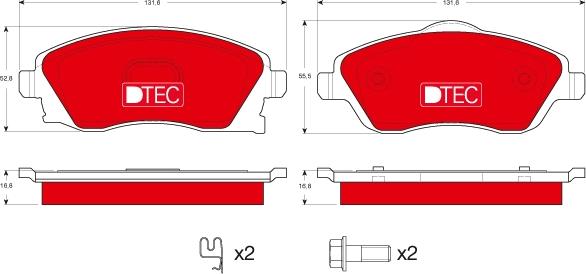 TRW GDB1570DTE - Set placute frana,frana disc aaoparts.ro