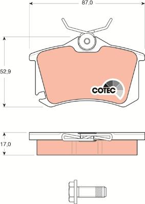 TRW GDB1578 - Set placute frana,frana disc aaoparts.ro