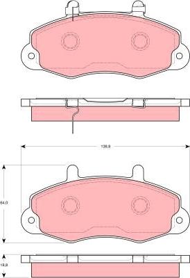 TRW GDB1572 - Set placute frana,frana disc aaoparts.ro