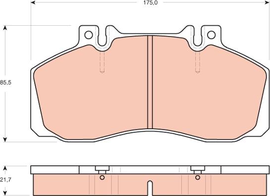 TRW GDB1695 - Set placute frana,frana disc aaoparts.ro