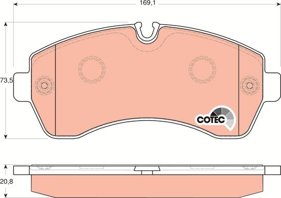 TRW GDB1696 - Set placute frana,frana disc aaoparts.ro