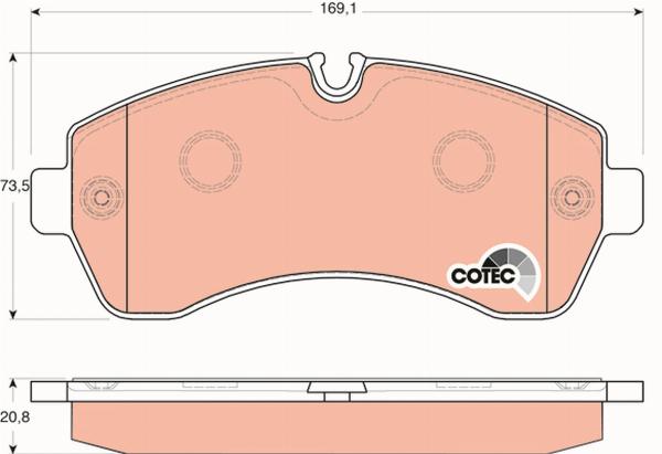 TRW GDB1696 - Set placute frana,frana disc aaoparts.ro