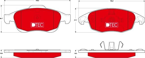 TRW GDB1690DTE - Set placute frana,frana disc aaoparts.ro