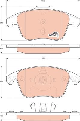 TRW GDB1691 - Set placute frana,frana disc aaoparts.ro