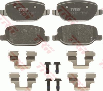 TRW GDB1649 - Set placute frana,frana disc aaoparts.ro