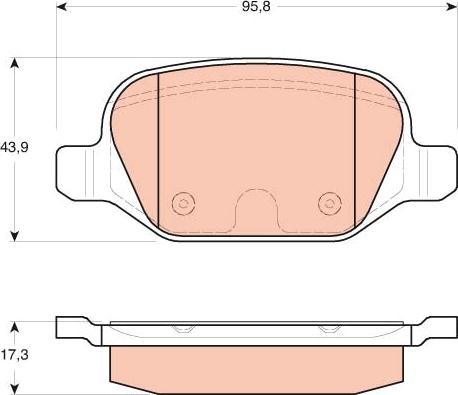 TRW GDB1646 - Set placute frana,frana disc aaoparts.ro