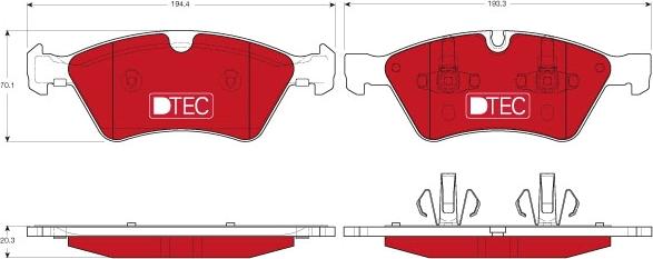 TRW GDB1642DTE - Set placute frana,frana disc aaoparts.ro