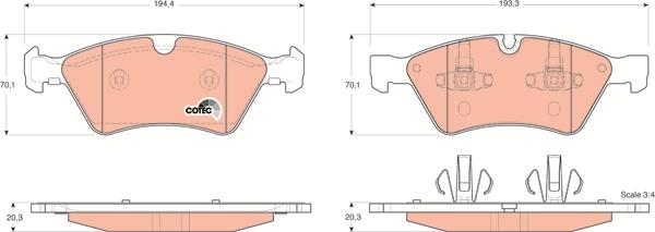 TRW GDB1642 - Set placute frana,frana disc aaoparts.ro