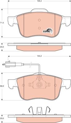 TRW GDB1647 - Set placute frana,frana disc aaoparts.ro