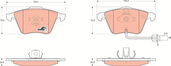 TRW GDB1659 - Set placute frana,frana disc aaoparts.ro