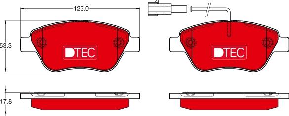 TRW GDB1654DTE - Set placute frana,frana disc aaoparts.ro