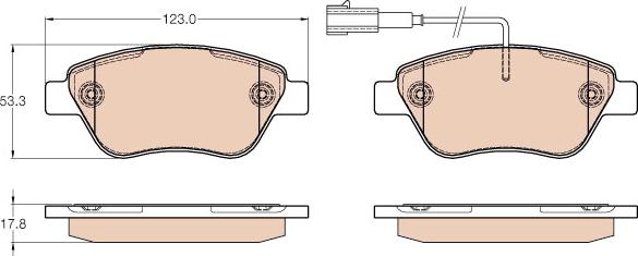 TRW GDB1654 - Set placute frana,frana disc aaoparts.ro