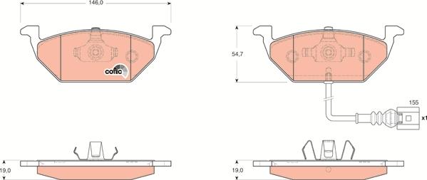 TRW GDB1658 - Set placute frana,frana disc aaoparts.ro