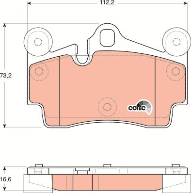 TRW GDB1653 - Set placute frana,frana disc aaoparts.ro