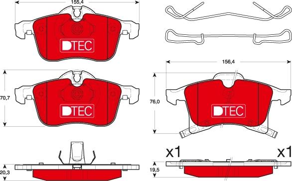 TRW GDB1668DTE - Set placute frana,frana disc aaoparts.ro