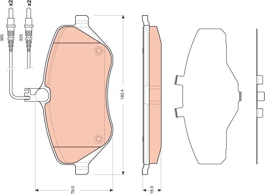 TRW GDB1663 - Set placute frana,frana disc aaoparts.ro