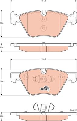 TRW GDB1662 - Set placute frana,frana disc aaoparts.ro