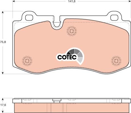 TRW GDB1667 - Set placute frana,frana disc aaoparts.ro