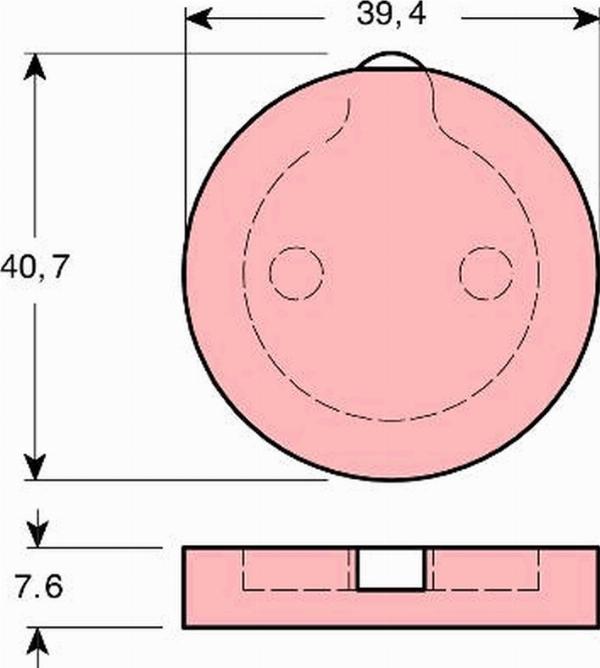 TRW GDB166 - Set placute de frana,frana de parcare cu disc aaoparts.ro