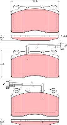 TRW GDB1603 - Set placute frana,frana disc aaoparts.ro