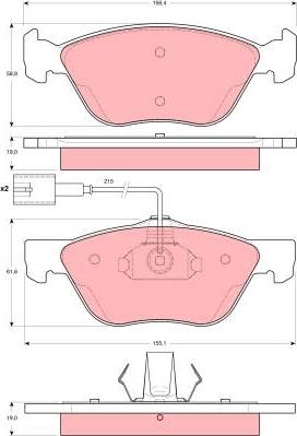 TRW GDB1602 - Set placute frana,frana disc aaoparts.ro