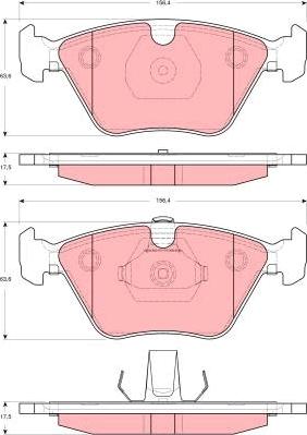 TRW GDB1619 - Set placute frana,frana disc aaoparts.ro